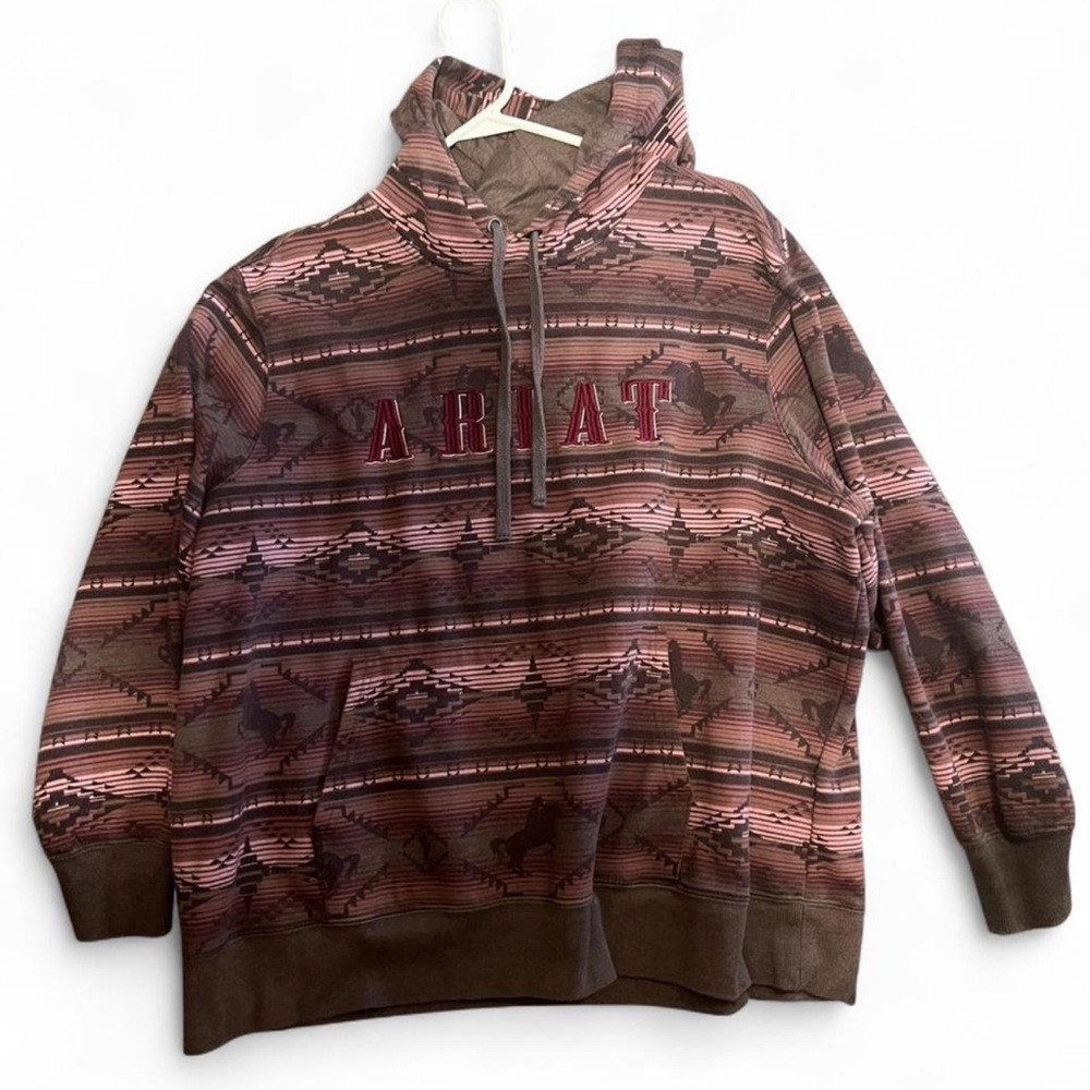 Ariat Real Old West Hooded Sweatshirt - Picture 2 of 4